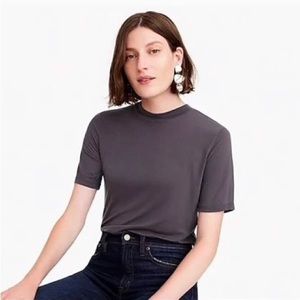 J Crew Mockneck Lyocel T-shirt